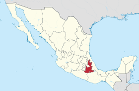 localisation de l'etat puebla mexique