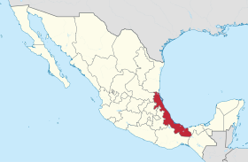 localisation de l'etat veracruz mexique